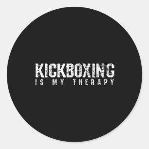 Adesivo Redondo Kickboxing Muay Thai Boxe Artes Marciais