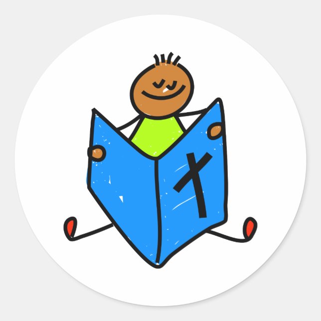 Adesivo Redondo Kid bíblia (Frente)