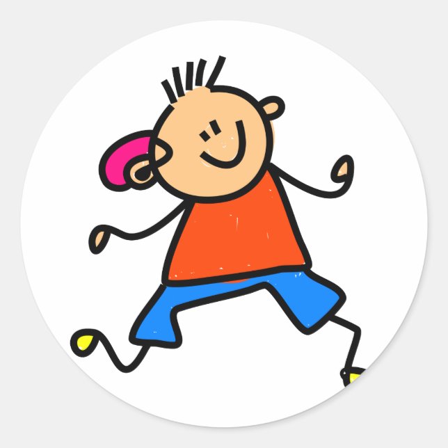 Adesivo Redondo Kid de Audição (Frente)