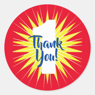 Adesivo Redondo Kid do primeiro aniversario do Super Herói Maravil