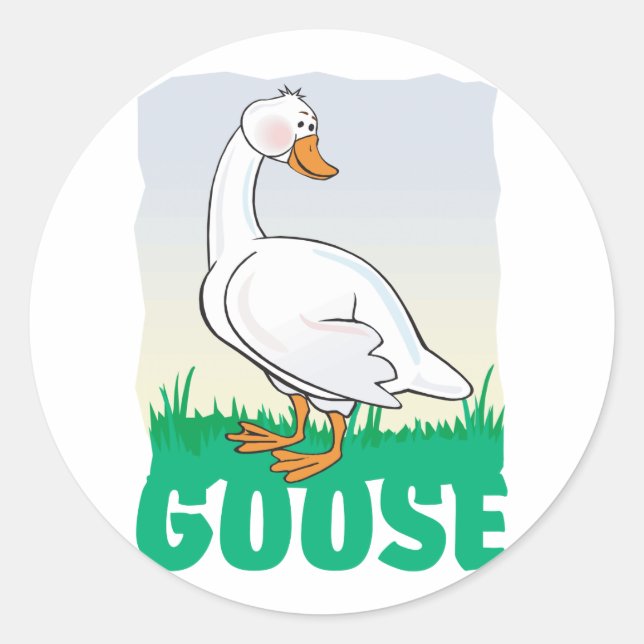 Adesivo Redondo Kid Friendly Goose (Frente)