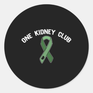 Adesivo Redondo Kidney Club Pergunte-Me Como Entrar No Organ Donor