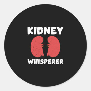 Adesivo Redondo Kidney Whisperer Funny Dialise Outfit RN