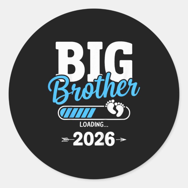 Adesivo Redondo Kids Big Brother Loading 2026 (Frente)