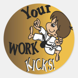 Adesivo Redondo Kids Motivation Stickers