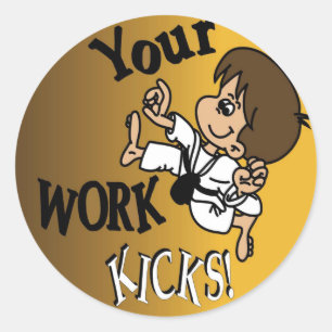 Adesivo Redondo Kids Motivation Stickers