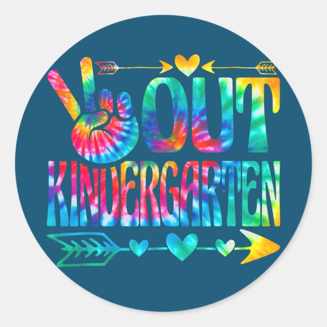 Adesivo Redondo Kids Student Graduation Out Kindergarten Last Day (Frente)