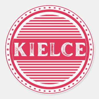 Adesivo Redondo Kielce City Pride Emblem – Polish Identity