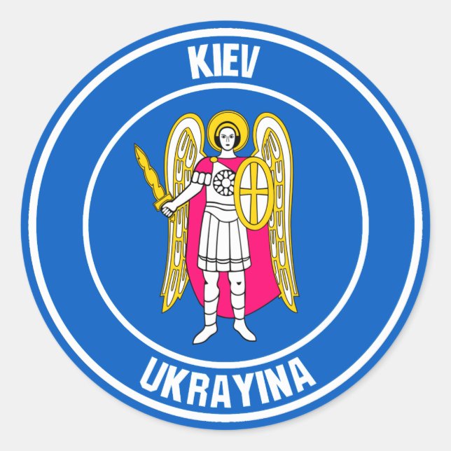 Adesivo Redondo Kiev Round Emblem (Frente)