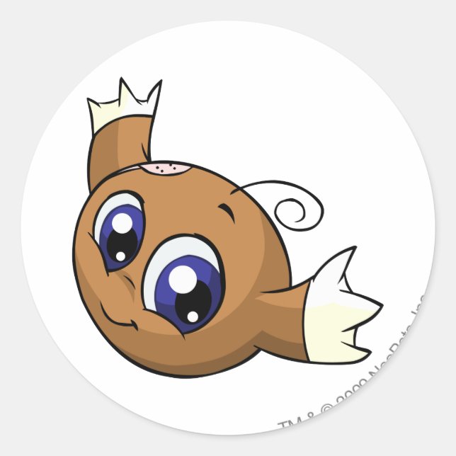 Adesivo Redondo Kiko Brown (Frente)