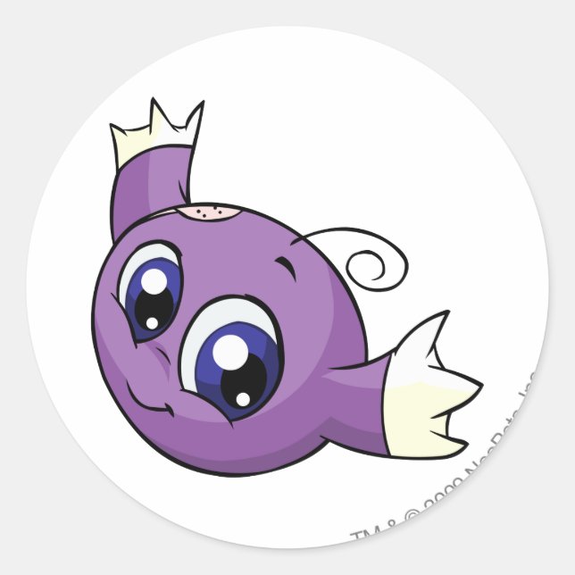 Adesivo Redondo Kiko Purple (Frente)