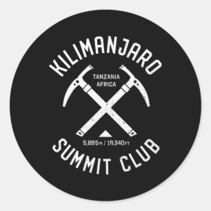 Adesivo Redondo Kilijaro Summit Club I escalou Kilijaro