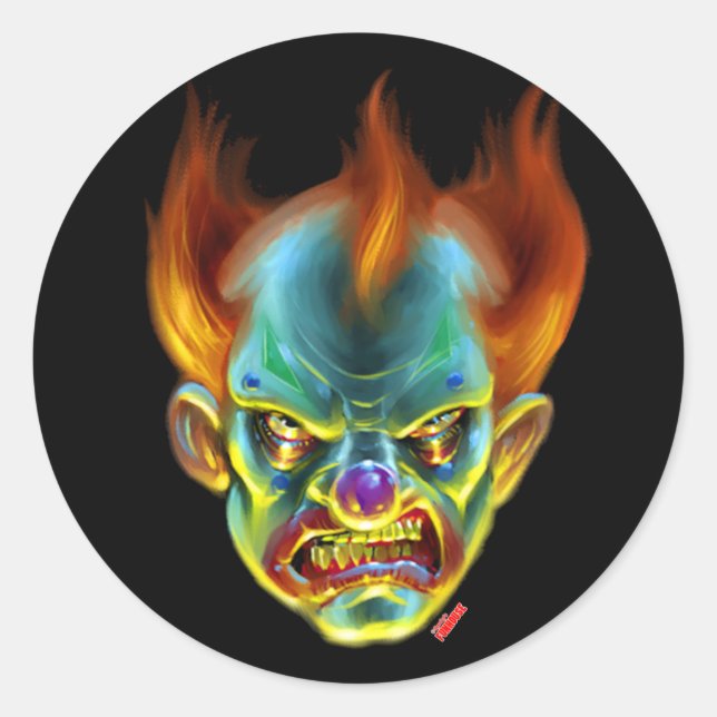 Adesivo Redondo Killa Klown Sticker (Frente)