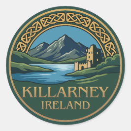 Adesivo Redondo Killarney Irlanda