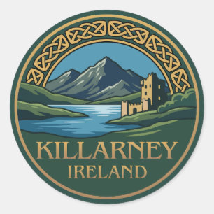 Adesivo Redondo Killarney Irlanda