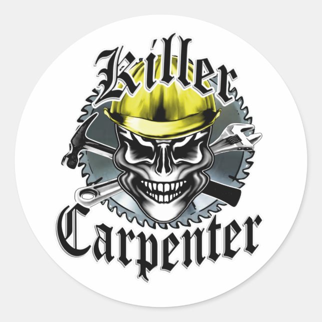 Adesivo Redondo Killer Carpenter (Frente)