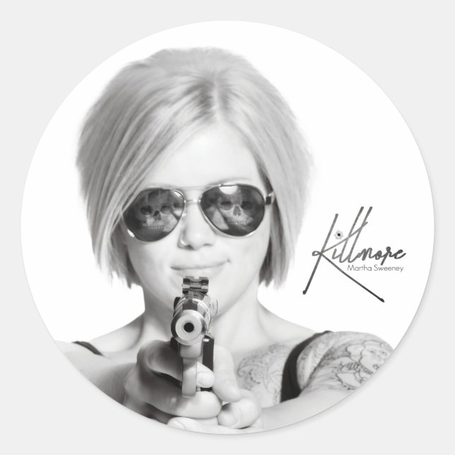 Adesivo Redondo Killmore Stickers (Frente)