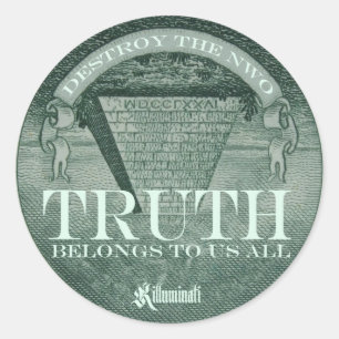 Adesivo Redondo Killuminati - a "verdade pertence-nos toda a"