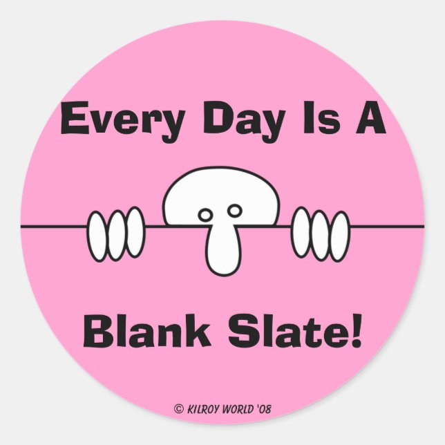 Adesivo Redondo Kilroy-Silk original (Frente)