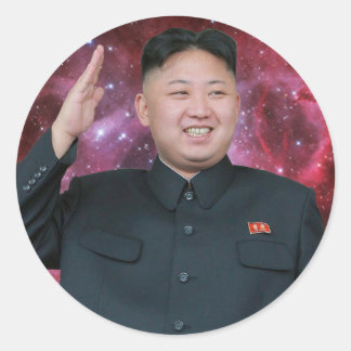 Adesivo Redondo KIM JONG Un SpACEFORCE