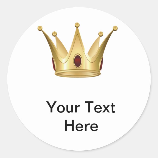 Adesivo Redondo King Crown Sticker Pack (Frente)