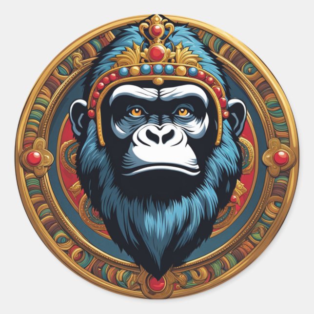 Adesivo Redondo King Gorilla (Frente)