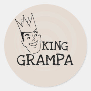 Adesivo Redondo King Grampa T-shirts e presentes