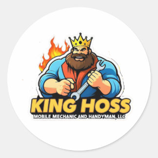 Adesivo Redondo King Hoss Sticker