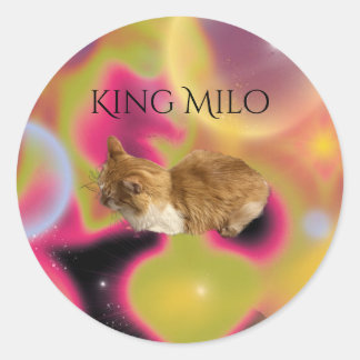 Adesivo Redondo King Milo Sticker