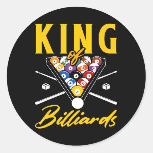Adesivo Redondo King Of Billiards Piscina Snooker Billiards Rack C