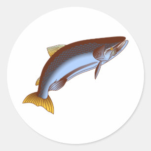 Adesivo Redondo King Salmon