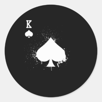 Adesivo Redondo King Spade Eu Comprei Esta Camisa Com O Seu Dinhei
