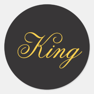 Adesivo Redondo King Sticker