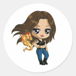 Adesivo Redondo King Stickers oculto