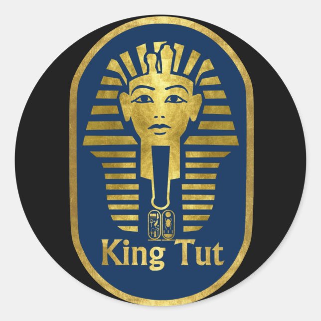 Adesivo Redondo King Tut (Frente)