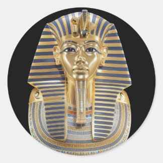 Adesivo Redondo King Tutankhamun Round Glossy Stickers