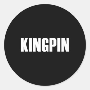 Adesivo Redondo Kingpin Funny Boliches