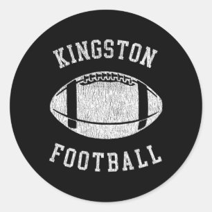 Adesivo Redondo Kingston Futebol em Perturbação anos 80 Vintage Th