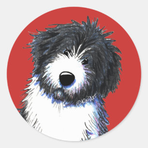 Adesivo Redondo KiniArt Collie