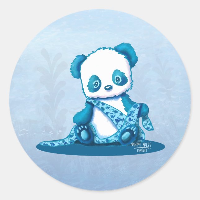 Adesivo Redondo KiniArt Panda Cub (Frente)