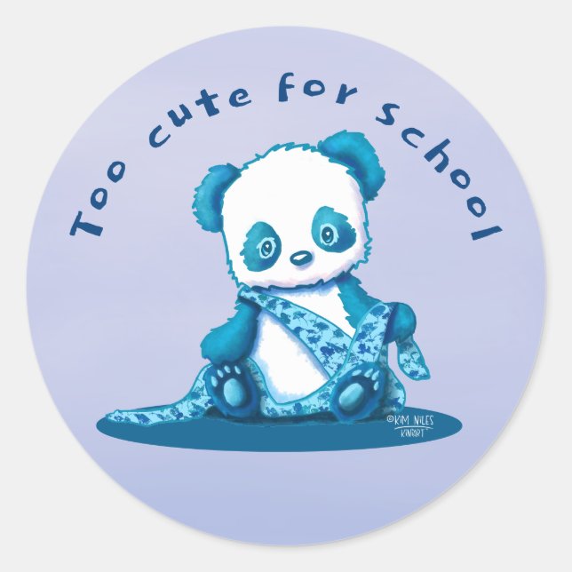 Adesivo Redondo KiniArt Panda Cub (Frente)