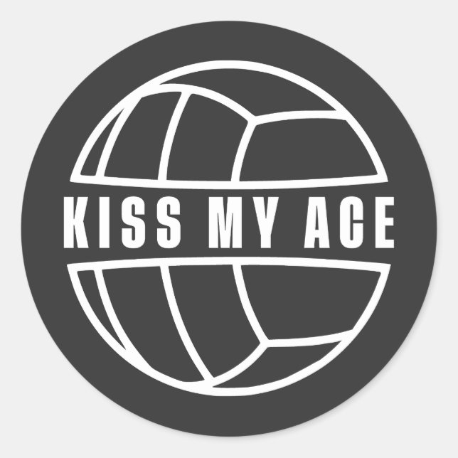 Adesivo Redondo Kiss my Ace (Frente)
