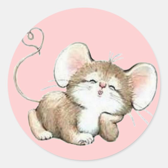 Adesivo Redondo Kissy Mouse (Frente)