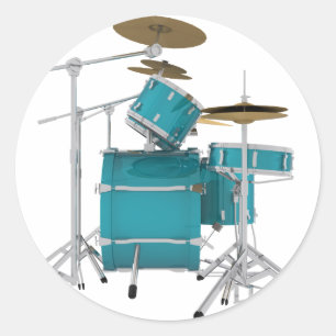 Adesivo Redondo Kit Aqua / Tambor Turquesa: