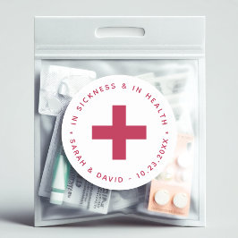 Adesivo Redondo Kit Moderno Ressaca Magenta Na Saúde e Na Doença