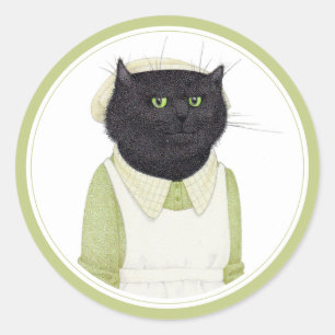 Adesivo Redondo KITCHEN MAID CAT Palavras redondas grandes
