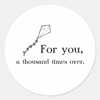 Adesivo Redondo Kite Runner