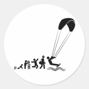 Adesivo Redondo Kiteboard