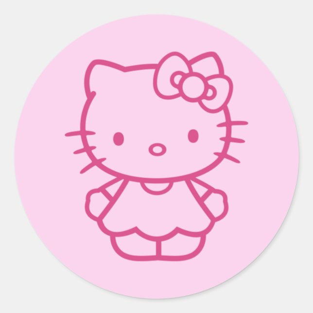 Adesivo Redondo Kitty (Frente)