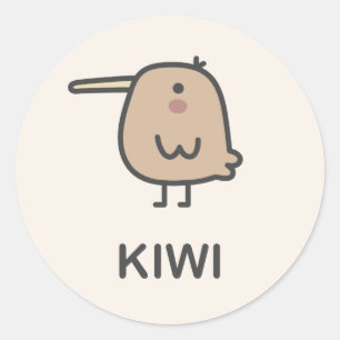 Adesivo Redondo Kiwi